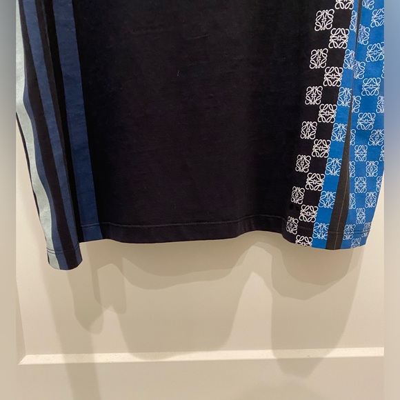LOEWE Navy Stripe Anagram, men’s black short sleeve shirt, XL, excellent cond. - Picture 5 of 8